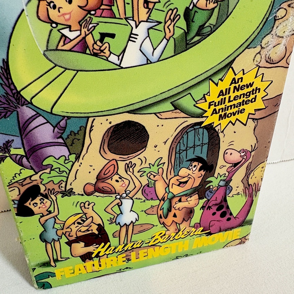 The Jetsons Meet The Flintstones 1989 VHS w/ Slip Sleeve Hanna-Barbera - Picture 3 of 14